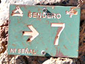 Sendero 7, de route naar de Montaa Blanca of naar de Pico Del Teide op 3718 m. (Foto Frank Catry)
