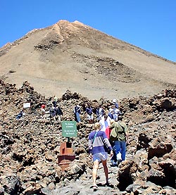 Op naar de top van de Pico Del Teide. Heel bijzondere ervaring. (Foto Frank Catry)
